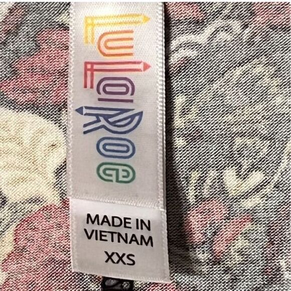 LuLaRoe Perfect T Floral Pattern Size XXS - Picture 6 of 10